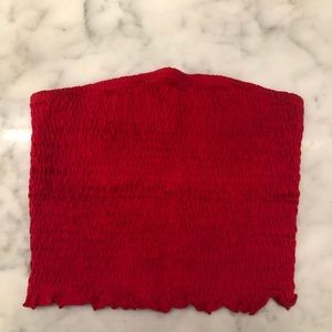 GARAGE ruched tube top